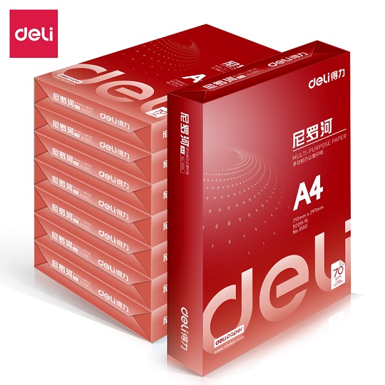 得力/deli NO.3552 復(fù)印紙 得力尼羅河 A4 70g 500張/包 8包/箱