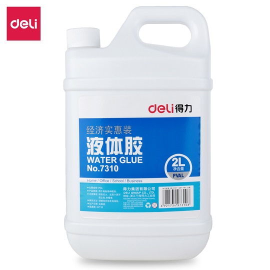 得力/deli 7310 膠棒/固體膠/膠水 2L/桶 透明
